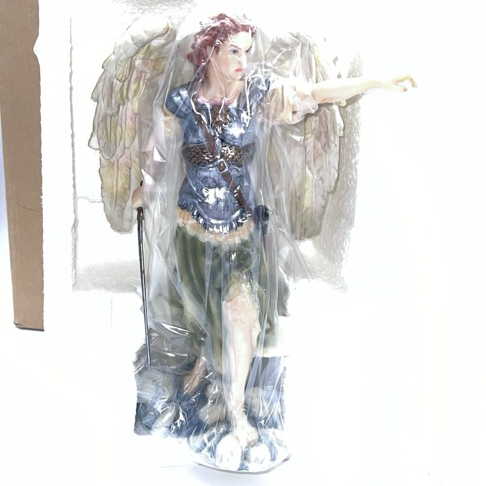 Design Toscano 12" Jhudiel Angle of Virtue in Armour w/Sword Statue NIB-NOS